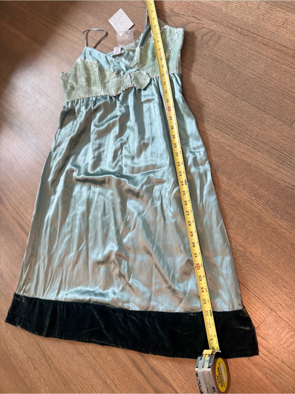 Kimchi Blue Urban Outfitters NWT Y2K Silk & Velvet Dress: Size Small - Picture 6 of 10